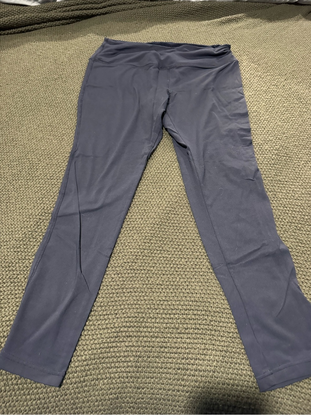 Navy Athletic Leggings 7/8